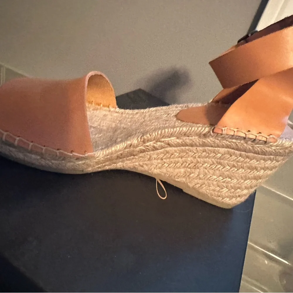 SPRING! Jcrew Corsica, espadrille, wedge, new in box, size 9, dusty cypress - Picture 7 of 8